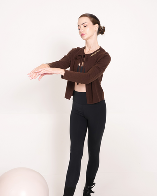 Pilates Princess Cardigan - Brown