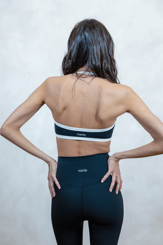The 90s Halter Neck Bra- Black