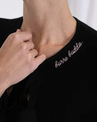 Barre Baddie Cardigan - Black