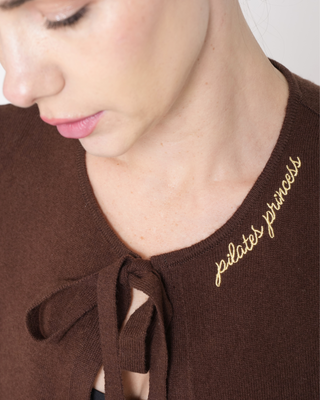 Pilates Princess Cardigan - Brown