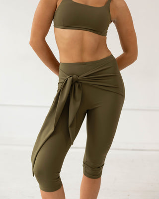 Tie Around Capri Leggings