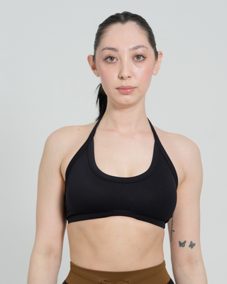 The 90s Halter Neck Bra- Black