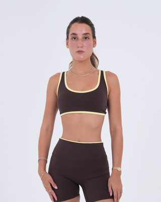The Perfect Racerback - Espresso/Butter