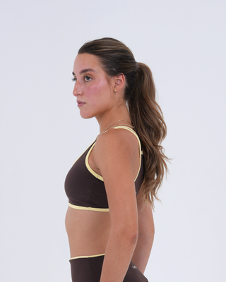 The Perfect Racerback - Espresso/Butter