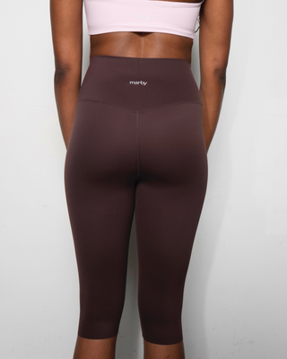 The Capri Leggings - Espresso Brown