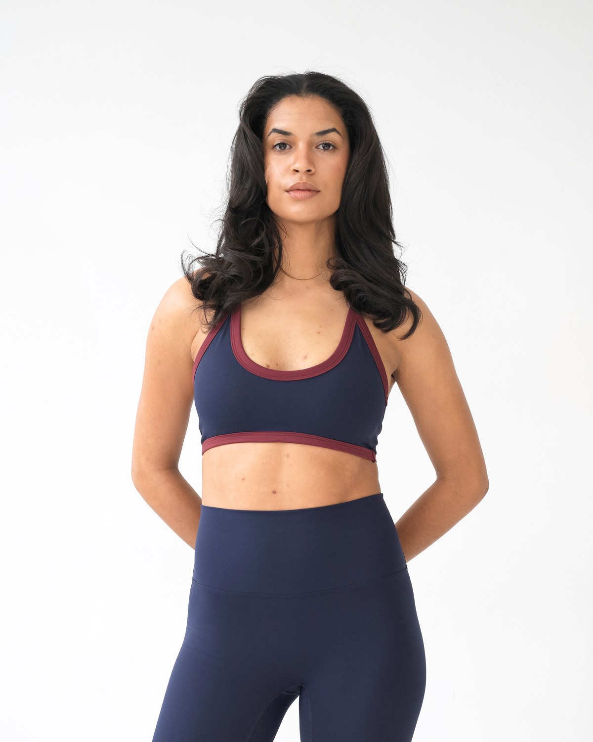 The 90s Halter Neck Bra- Tawny/Midnight