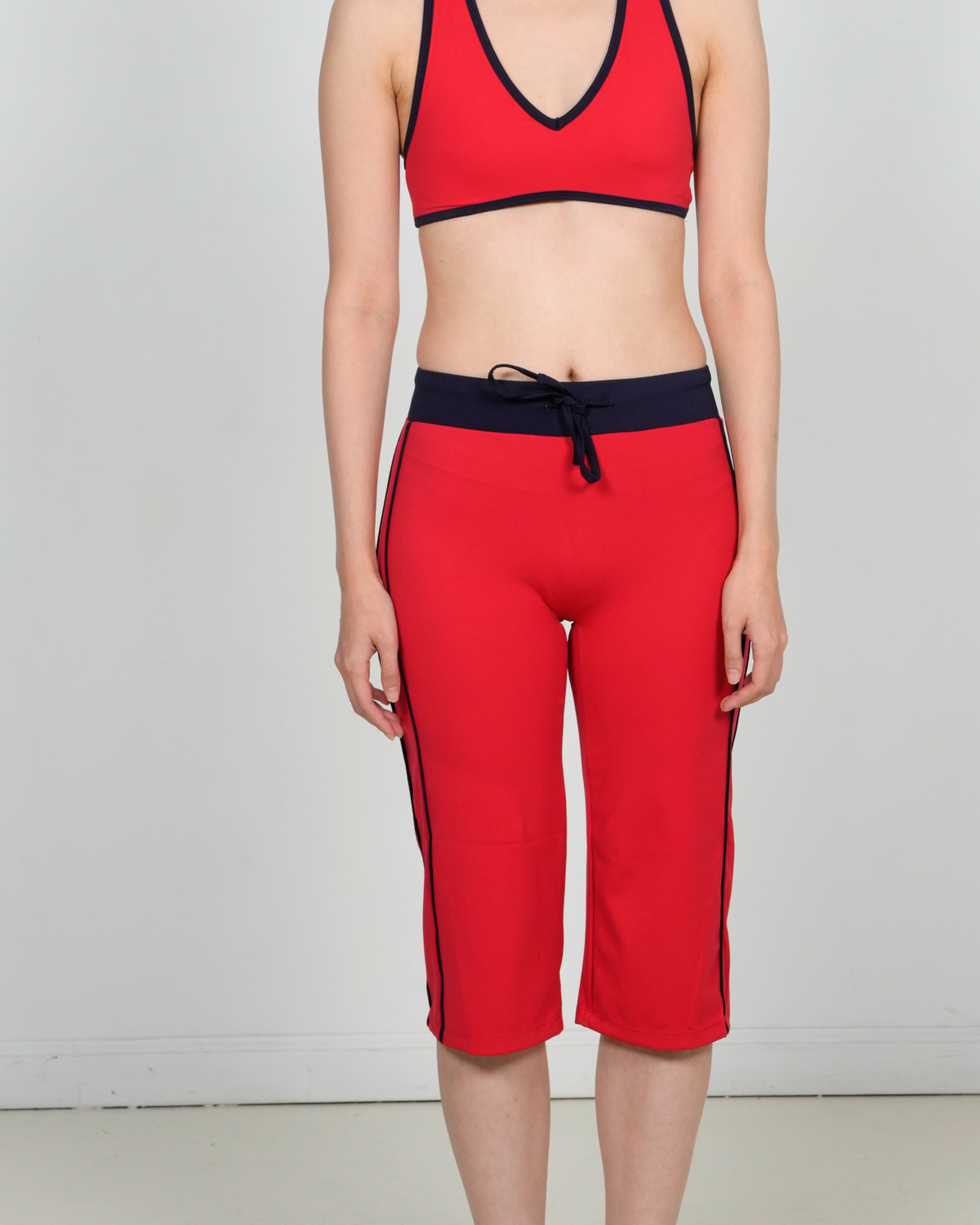 The Track Star Capri - Red/Navy