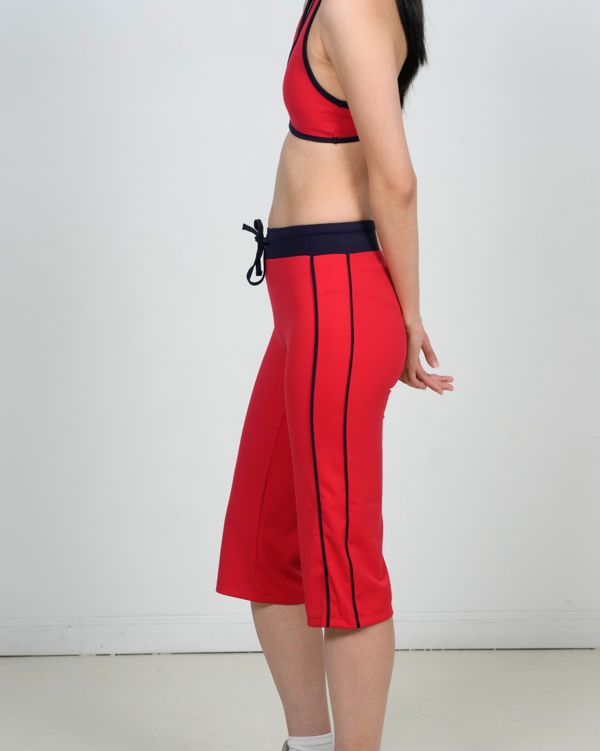 The Track Star Capri - Red/Navy