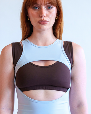 The Open Act Top - Slate Blue