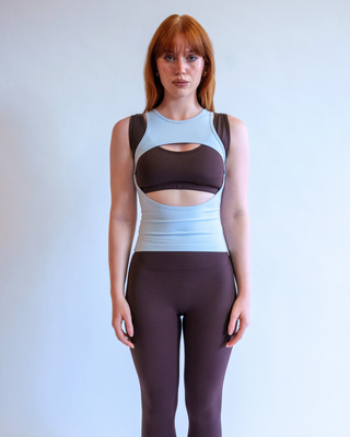 The Open Act Top - Slate Blue