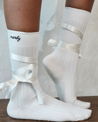 Love socks with Grip - white