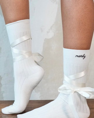 Love socks with Grip - white