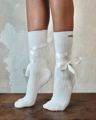 Love socks with Grip - white