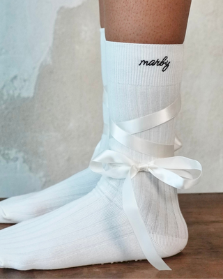 Love socks with Grip - white