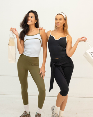 The ‘90s Tank Top -Black/Ivory