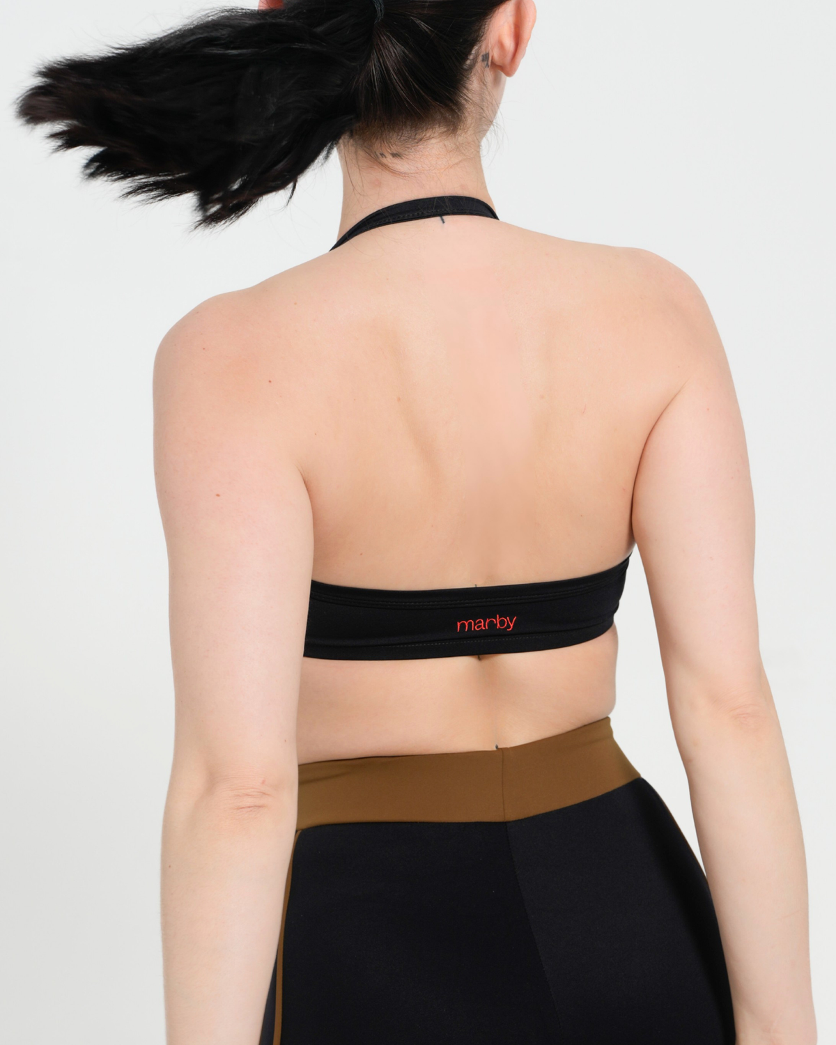The 90s Halter Neck Bra - Black