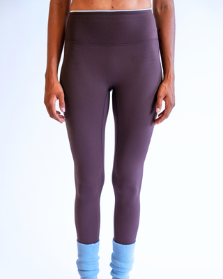 My Contrast Legging - Espresso/Slate Blue