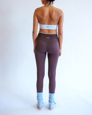 My Contrast Legging - Espresso/Slate Blue