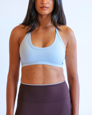 My Contrast Legging - Espresso/Slate Blue