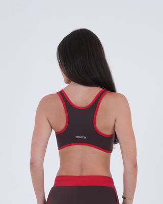 The Perfect Racerback - Espresso/Cherry
