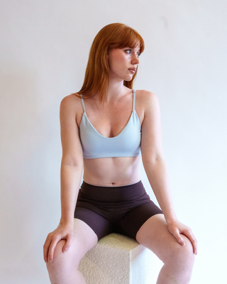 The U Neck Bra - Slate Blue