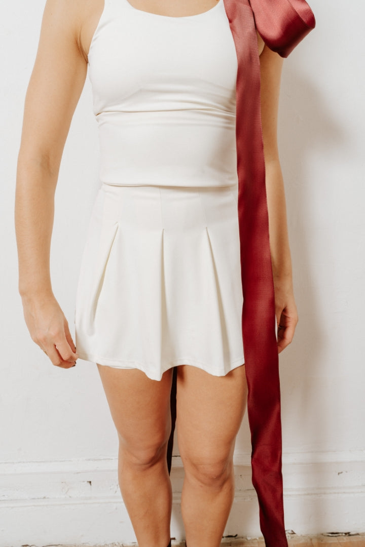 Pleated or not, skirt - Ivory
