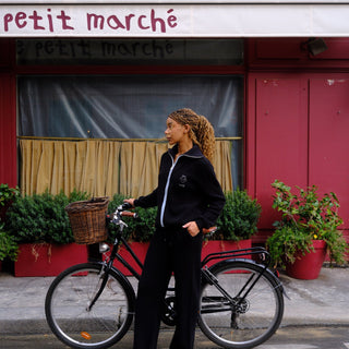 Cloud Sweatshirt with Initial in a Mirror