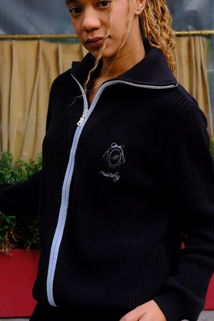 Cloud Sweatshirt with Initial in a Mirror