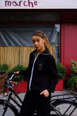 Cloud Sweatshirt with Initial in a Mirror