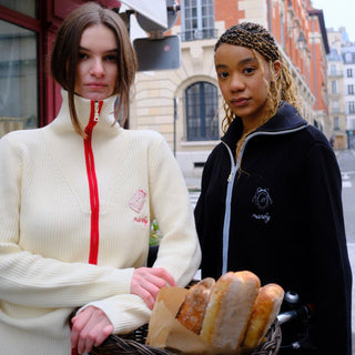 Cloud Sweatshirt with Initial in a Mirror
