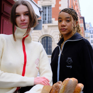 Cloud Sweatshirt with Initial in a Mirror
